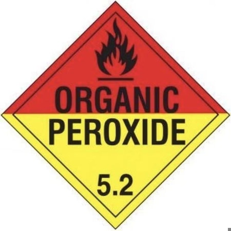 Accuform DOT PLACARD HAZARD CLASS 52  MPL504MG100 MPL504MG100
